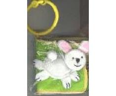 Schnuff macht der kleine Hase, Stoffbilderbuch m. aufgenähtem Kuscheltier, Greifring u. Rassel