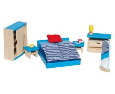Goki 51906 - Schlafzimmer, 16-teilig, Puppenhausmöbel