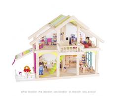 Goki 51588 Puppenhaus Veranda Susibelle aus Holz/Textil