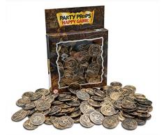 Brynnberg 150 Goldmünzen Spielgeld für Kinder Dekoration Piratenschatz