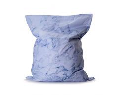 Lumaland XXL Sitzsack im Marmor Design 380L - 140 x 180 cm für Indoor & Outdoor - Riesensitzsack Sitzkissen Sessel Gamer Stuhl Bean Bag für Kinder & Erwachsene - Limited Edition