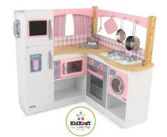 KidKraft 53185 Grand Gourmet Eck-Spielküche, rosa & weiß