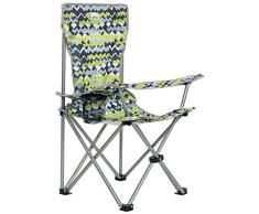 Trespass Joejoe, Treadblue, Campingstuhl mit Becherhalter & Tragetasche für Kinder / Unisex / Mädchen und Jungen, Blau