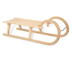 Pinolino Hörnerschlitten aus Holz, mit Pinolino Branding, Belastbarkeit 90 kg, für Kinder ab 3 Jahren, klar lackiert