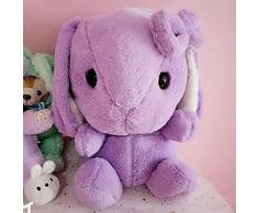 L-YG Portable Wärmflasche 2 Liter Plüsch-Kaninchen abnehmbare Abdeckung, explosionsgeschützte elektrische Heizung, Handwärmer, for Frauen, Elektrische Wärmflasche (Color : Purple)