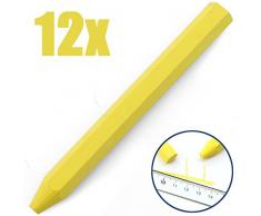 Bleispitz SIGNIERKREIDE, GELB 12MM 12ST