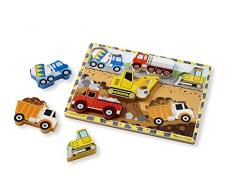 Melissa & Doug Holzpuzzle mit klobigen Teilen - Baustelle (6 Teile)