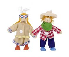 Biegepuppen Birte & Ben, Klamottenkiste, Goki 51557