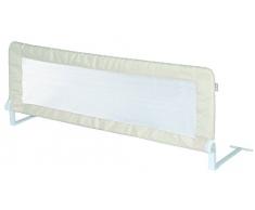 roba Bettschutzgitter Klipp-Klapp, klappbares Bettgitter für Babys & Kinder, Rausfallschutz 100 cm, beige