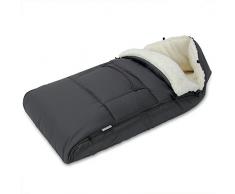 Monzana Babyfußsack Grau Baby Fußsack Winterfußsack Babyschale Kuschelsack Babydecke waschbar verschließbarer Kopfteil