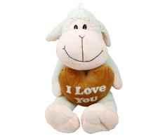 HAAC Plüsch Schaf Plüschschaf mit Herz I Love You Größe 50 cm