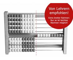 WISSNER® aktiv lernen - 100 er Rechenrahmen rot/blau - RE-Wood®