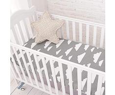 Muslinlife Baby-Spannbetttuch aus Baumwolle, Cartoon-Motiv, Matratzenschoner, Babybetttuch für Kinderbetten (130 x 70/120 x 60/120 x 65 cm)