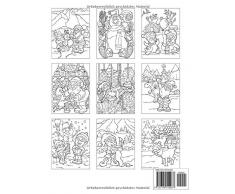 Weihnachten Malbuch Für Kinder: Erlebe die wundervolle Wirkung von 30 tollen Winter Illustrationen, Tolle Weihnachtsmotive zum ausmalen, für Entspannung und zum Abschalten