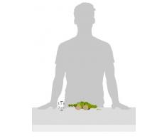 small foot 2604 Ziehtier Krokodil aus Holz, fördert das Laufenlernen, wackelt beim Hinterherziehen, ab 1 Jahr