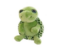Plüsch Schildkröte Puppe Plüschtiere Kuschelschildkröte Puppe Weich Spielzeug Stoffspielzeug mit Nette Große Augen für Weihnachten Geburtstagsgeschenk 18cm