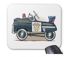 Mause Mat Polizei Tretauto Cop Auto Mauspad Computer Zubehör Spielmatte Mousepad 25X30Cm