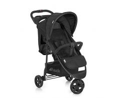Hauck Citi Neo II Dreirad Buggy bis 25 kg mit Liegeposition ab Geburt, klein zusammenfaltbar, Einhand-Faltmechanismus, 3 Räder, ultraleicht - nur 7,5 kg, Getränkehalter, caviar stone (schwarz)
