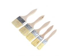 ultnice Kreide Farbe Wachs Pinsel mit Holzgriff für Malerei Waxing Möbel Home Decor 5 Stück