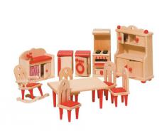 Goki 51951 - Küche, 11-teilig, Puppenhausmöbel