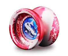 Gogh Kinder üben Metall Yo-Yos mit matten Oberflächen und Lagern aus Edelstahl, Lager ausgebaut und ersetzt Werden können,Rosa