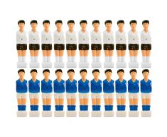 Maxstore 22x Tischfußball Figuren für 13 mm Stangen, für VOLLSTANGEN + HOHLSTANGEN, inkl. Schraubensatz, Tischkicker Kicker