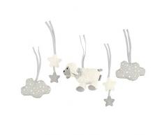 Sterntaler Spielfiguren zum Aufhängen am Holz-Spielbogen Stern, Schaf Stanley, Beige/Grau