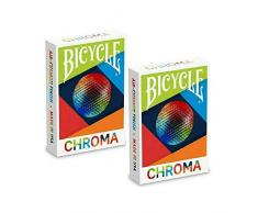Shop4top 2 Decks Bicycle Chroma Deck Poker Spielen Karten Zauber Tricks Uspcc Neu