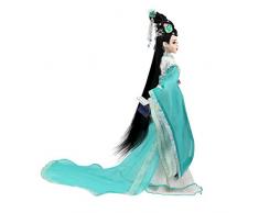 MagiDeal Elegante Orientalische Antike Kostümpuppe Gelenke Puppe im Chinesische alte Song-Dynastie-Stil Kleidung - # 2