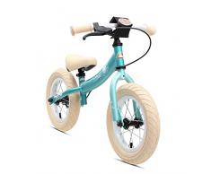 BIKESTAR Kinder Laufrad Lauflernrad Kinderrad für Jungen und Mädchen ab 3-4 Jahre | 12 Zoll Sport Kinderlaufrad | Türkis | Risikofrei Testen
