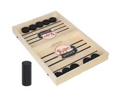 Bounce Chess Bounce Chess Bumper Schach Eltern-Kind Interaktives Schach Spielen wie Renju Tischhockey Puzzle Schach Glattes, fertiges Holz, leicht zu gleiten LEICHT