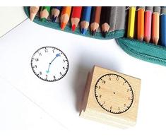 StempelUhr Einschulungsgeschenk, für die Schultüte, Lernuhr, 2.Klasse, Grundschule