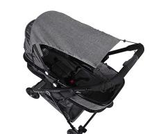 Winload Sonnensegel für Kinderwagen, Universal Sonnenschutz Kinderwagen, Sonnendach Buggy UV Schutz 50+, Sonnensegel Für Buggy mit Elastische Bandage Rollofunktion, Sonnensegel Babywanne mit Tasche