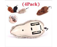 XIANG Katzenspielzeug, Lustige Uhrwerk Federkraft Plüschmaus Spielzeug Hund Katze Spielen Spielzeug Mechanische Bewegung Ratte Tierzubehör