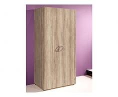 möbelando Kleiderschrank Mehrzweckschrank Standrschrank Schrank Schlafzimmer Hamina I Sonoma-Eiche