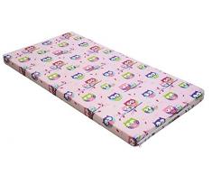 Kinderbettmatratze, Babymatratze 60x120 cm Kinder-Rollmatratze (Rosa)