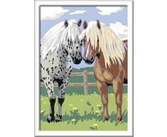 Ravensburger Malen nach Zahlen 28566 - Glückliche Pferde, Malset