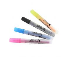 Moent Löschbare Flüssige Kreide, Die Für Tafelaufkleber 7Ml Verwendet Werden Kann, 4Pcs Flüssiges Pulver Notennummer Löschbare Kreide 7Ml