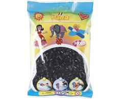 Hama Beutel mit 3000 Bügelperlen schwarz