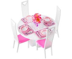 ISO TRADE Puppenhaus Möbel Möbelset Esszimmer Esstisch Stuhl 38-teilig 8248