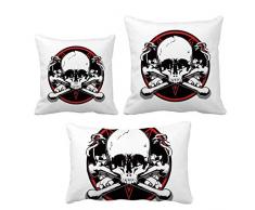 DIYthinker Skelett Piraten Dekoration Muster werfen Kissen Set Kissen Deckel Startseite Sofa Dekor Geschenk