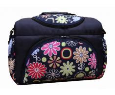 TP-16 Wickeltasche PIA von Baby-Joy XXXL Übergröße Braun LEO Windeltasche Pflegetasche Babytasche Tragetasche