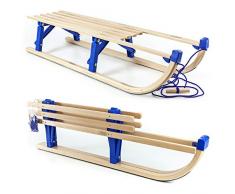 Davos Klappschlitten 110 cm mit Leine/HolzFee Tourer Blue XL