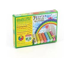 ÖkoNorm Straßenmalkreide Ecofee Goldglitter, bunt