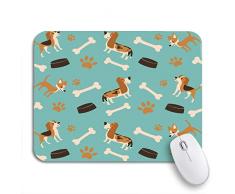 Gaming Mouse Pad Baby Spaß Sommerurlaub Haustier Beagle Bettdecke Knochen Clip rutschfeste Gummi Backing Mousepad für Notebooks Computer Maus Matten