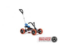 Berg Pedal Gokart Buzzy 2in1 Nitro | mit Schubstange und Schaltbarer Freilauf, Kinderfahrzeug, Sicherheid und Stabilität, Kinderspielzeug geeignet für Kinder im Alter von 2-5 Jahren