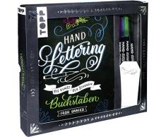 Kreativ-Set Handlettering: Buch mit Anleitungen und Inspirationen sowie 3 Brush Pens, Kalligraphiestift und 6 Geschenkanhängern (Buch plus Material)