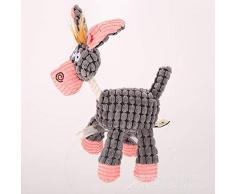 MAEE Verschleißfest Hundespielzeug, Plüschhund Molaren, beißfest Hundespielzeug, Nette Tierformen, Enrichment Spielzeug for Hunde for Hunde, Katzenspielzeug Biss beständig (Color : Gray)