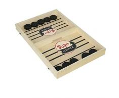 Formulaone Tischfußball Brettspiel Bounce Schachauswurf Eltern-Kind Interaktiver Schachpult Ball Hockey Spielzeug für Kinder-Holz Farbe