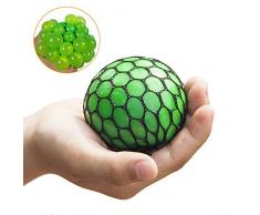 Junyee Splat Ball, Anti-Stress-Ball Grape Ball, Squeeze Reliever Spielzeug(Zufällige Farbe)